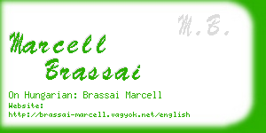 marcell brassai business card